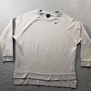 Nike Sweatshirt Women's XL Extra Large Gray Versa Vented Long Oversized Casual